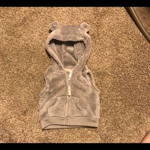 Carters 3 mo fuzzy vest jacket